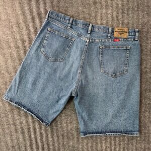 Wrangler Denim Shorts‎ Mens 40 Relaxed Fit Blue Jean Shorts Workwear